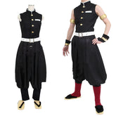 Premium Tengen Uzui Cosplay Costume - Official Demon Slayer Kimono Jacket & Hakama Set - Halloweez